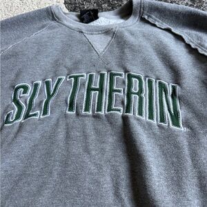 Harry Potter 'Slytherin' Pullover Gray Sweatshirt - XL